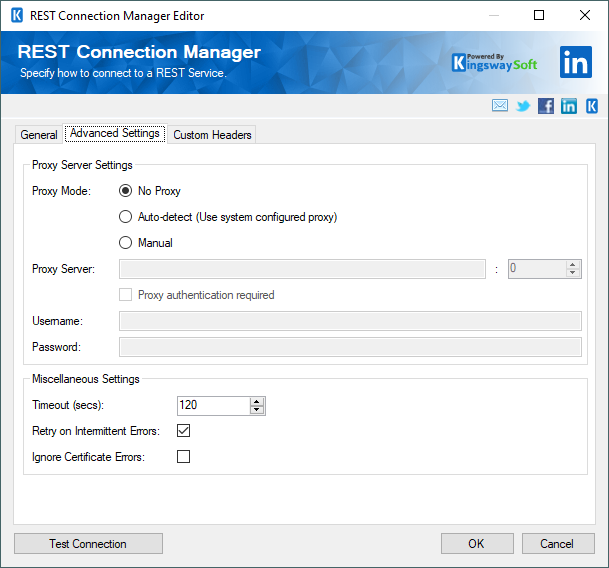 REST Connection Manager - Advanced